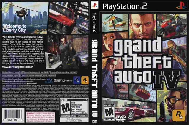 GTA - GRAND THEFT AUTO 4 - PS2 - Mastra Games