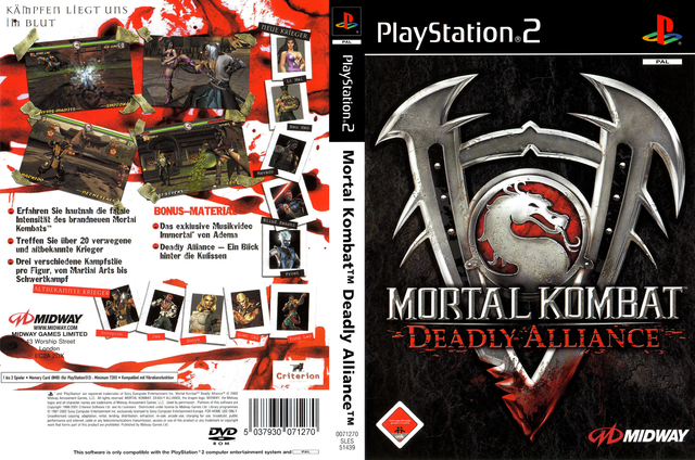 Mortal Kombat Deadly Alliance Sony Playstation 2 Ps2 Game – The Game Island
