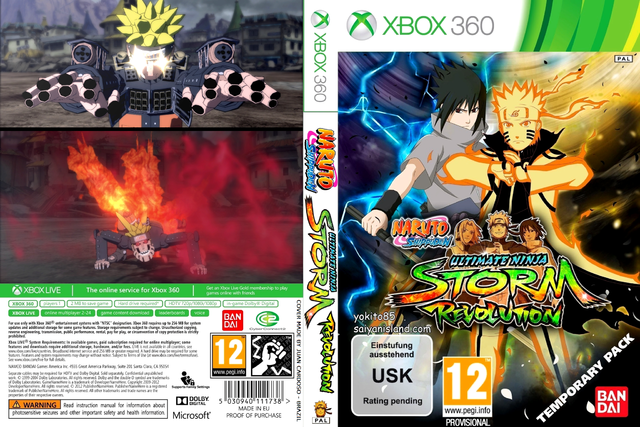 Naruto Ultimate Ninja Storm Revolution completo com todas as conquistas(Xbox  360)