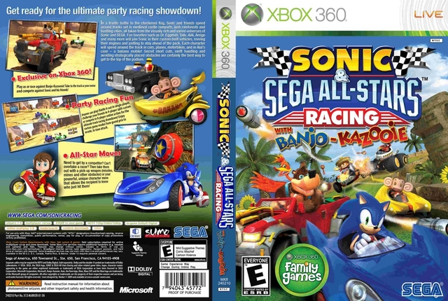 Sonic & Sega All Stars Racing - Xbox 360 em Promoção na Americanas