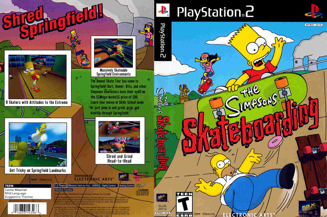 The Simpsons - Skateboarding - PS2 - Mastra Games