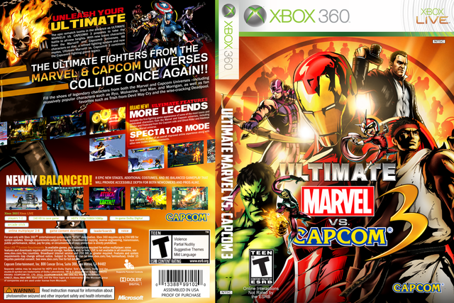 Jogo Ultimate Marvel vs. Capcom 3 Xbox 360 Usado - Meu Game Favorito