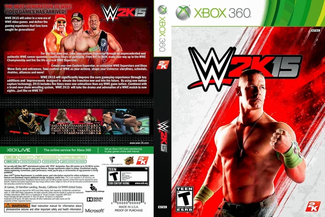 Game - WWE 2K15 - Xbox 360 - GAMES E CONSOLES - GAME XBOX 360 / ONE : PC  Informática