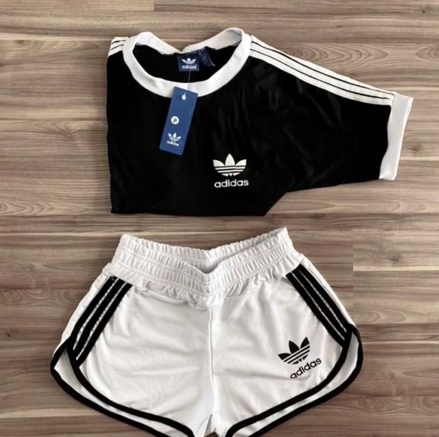 Conjunto Adidas Shorts + Camiseta - AED OUTLET