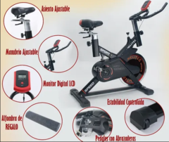 Bicicleta Spinning Indoor Profesional 18kg - tienda online