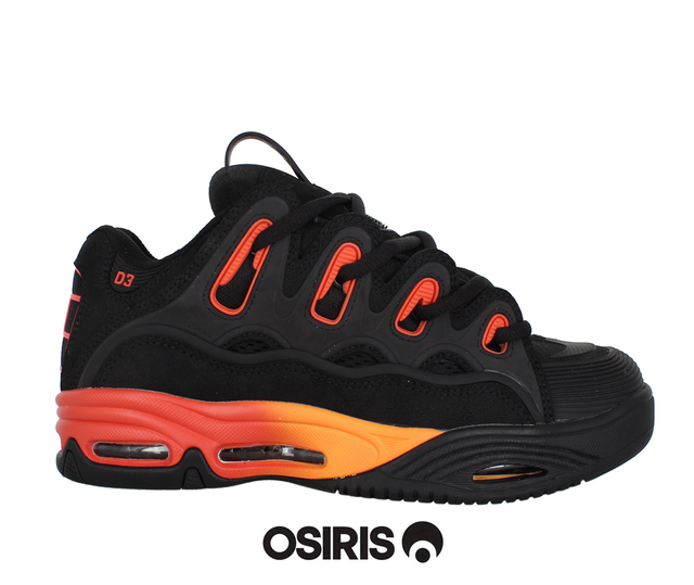 Zapatillas Osiris D3 2001 Black Orange Black