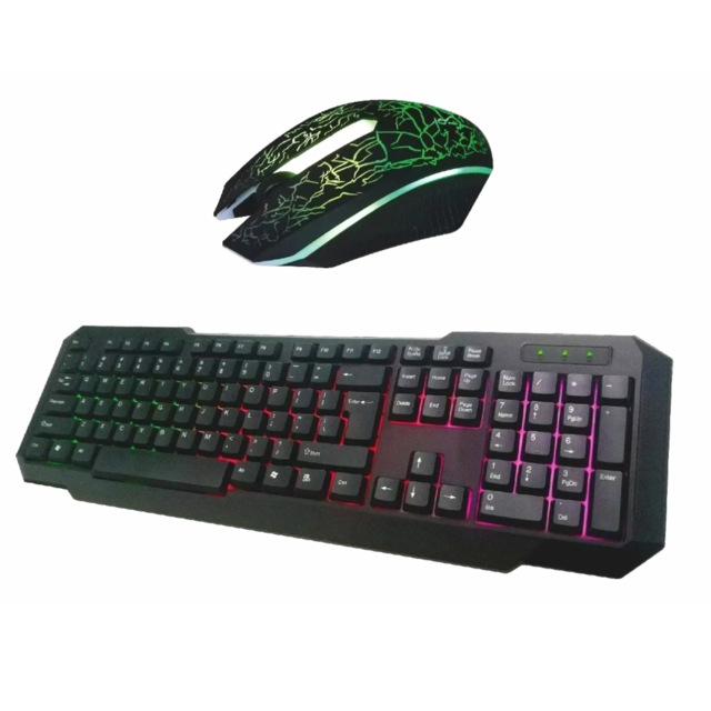 Teclado y mouse inalambrico global shop