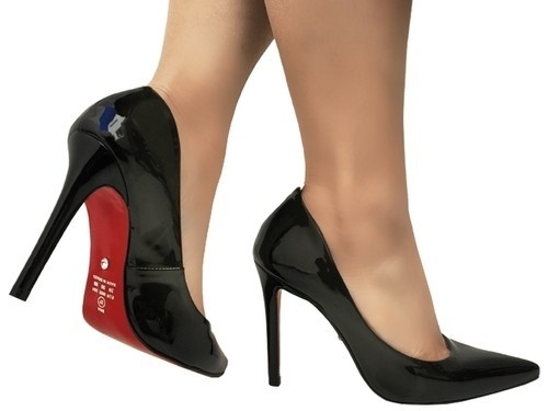 Scarpin verniz preto cheap