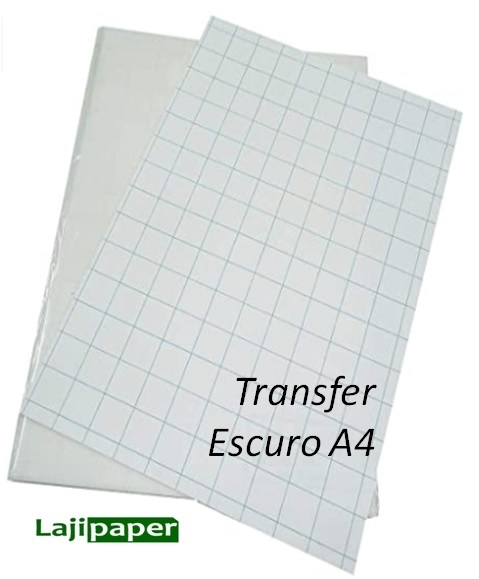 PAPEL TRANSFER A4 PARA TECIDO ESCURO - 235G EMBALAGEM COM 5 FLS