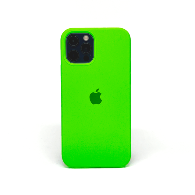Case Silicone iPhone 12/12 Pro - Verde Neon