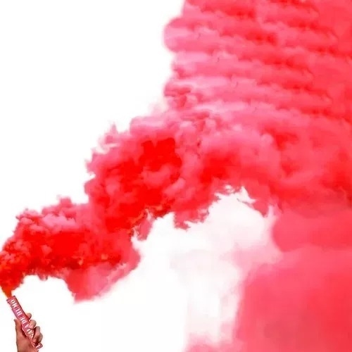 Bengala de humo roja