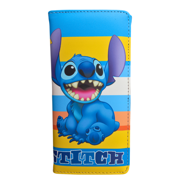 BILLETERA STITCH XL ECOCUERO Cierre imantado Porta Foto Divisorios Tam