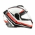 Casco modular rebatible MAC ROCK STROKE Blanco Negro Rojo - BOULEVARD MOTO