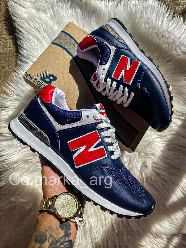 New balance azul rojo discount
