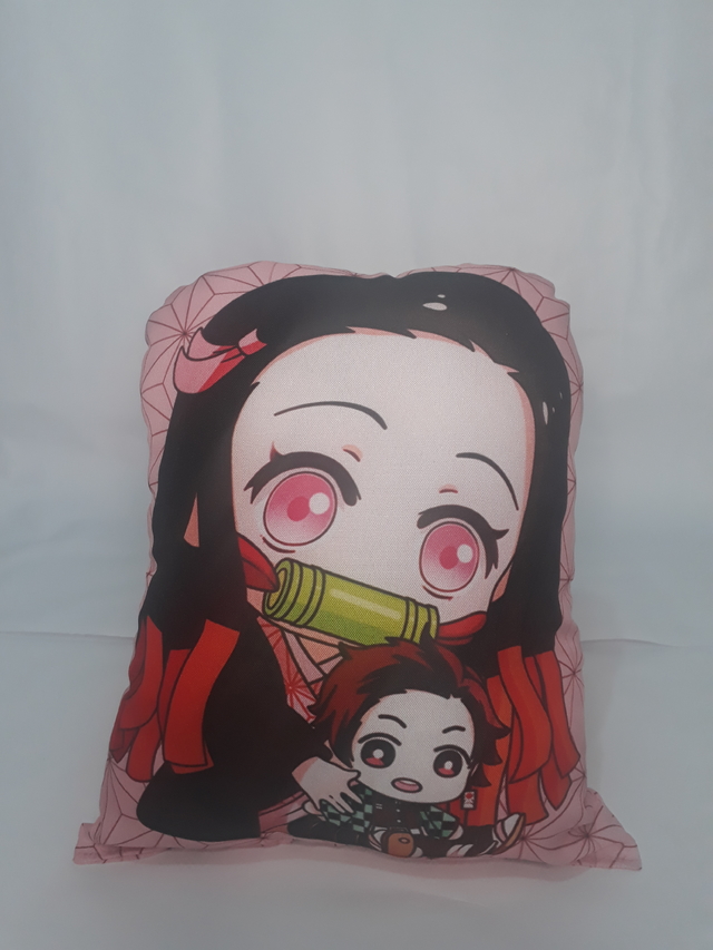 Almofada Chibi Kimetsu no Yaiba Demon Slayer Nezuko Tanjiro Inosuke Zenitsu