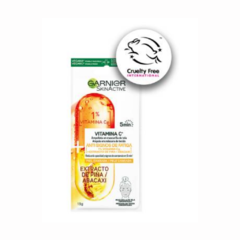 Ampolla en Mascarilla Facial en Tela Garnier SkinActive Vitamina C Anti Signos de Fatiga