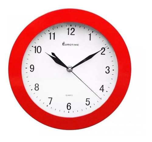 Reloj de pared rojo sale