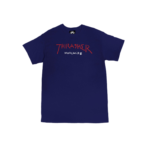 Thrasher camiseta azul 2025