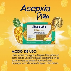 Asepxia Piña Jabón en Barra Exfoliante x 100 g - Farmacia Manes