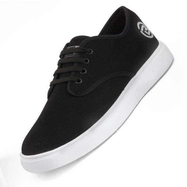 Zapatillas Hombre Negras Urbana Casual Cómodas Basto