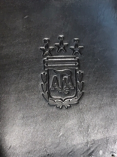 Canasta matera de cuero con división interna seleccion argentina AFA