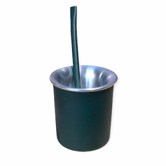 mate de aluminio acerado doble capa termico con bombilla - Matucha