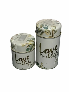 Latas x2 azúcar y yerba con dosificador diseños - comprar online