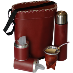 Set matero Completo con mate de calabaza y bombilla pico de loro - comprar online