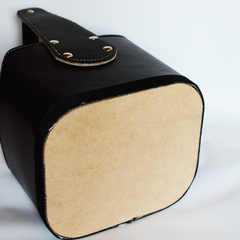 Canasta matera de agarre firme base de madera Artesanal Ecocuero en internet