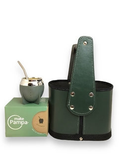 Set Canasta Matera Agarre Firme con Mate Pampa y Bombilla - comprar online