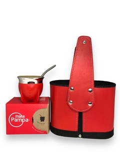 Set Canasta Matera Agarre Firme con Mate Pampa y Bombilla - Matucha