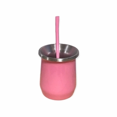 mate de aluminio doble capa termico con bombilla ideal tereré! - Matucha