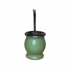 Mate de Acero inoxidable térmico esmaltado con bombilla pico de loro - comprar online