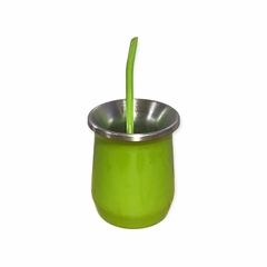 Imagen de mate de aluminio doble capa termico con bombilla ideal tereré!