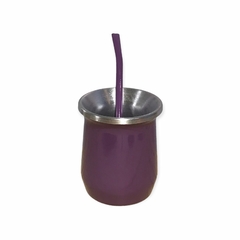 Imagen de mate de aluminio doble capa termico con bombilla ideal tereré!