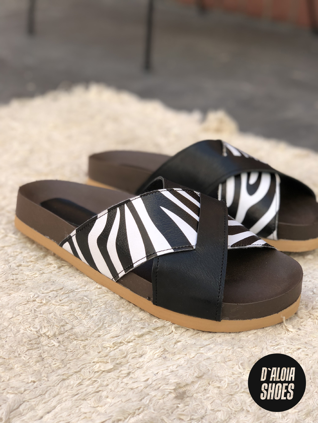 Sandalia Entrelazada Cebra 35 44