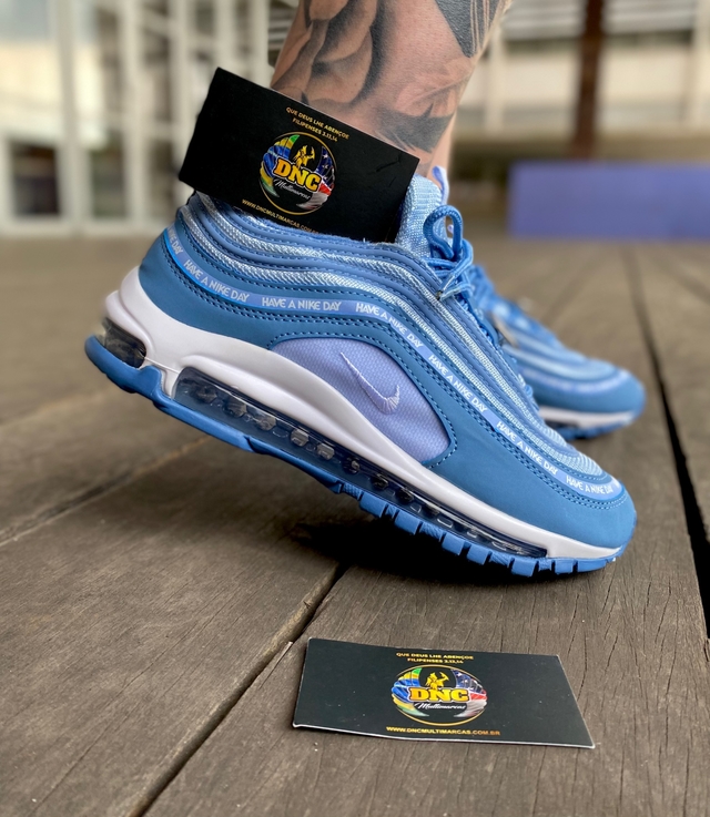 Air Max 97 - Branco com Azul