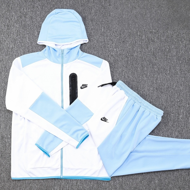 Conjunto Nike Sportswear Tech Fleece Azul e Branco