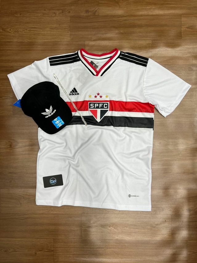 KIT S O PAULO BRANCO BON ADIDAS PRETO Cw Store