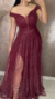 Vestido Longo Marsala Madrinha Formatura Casamento Isabelly no - comprar online