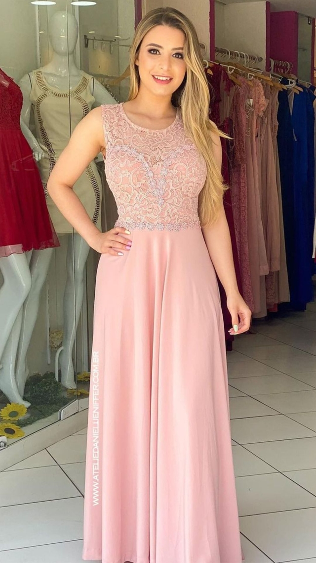 Vestido longo Rose Ana