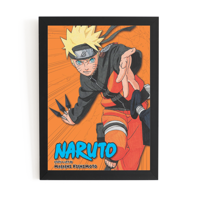 Quadro Decorativo Poster Naruto Uzumaki Desenho Game com o Melhor