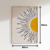 Conjunto Quadro Decorativo com Vidro The Sun 2 Telas 60x40 Minimalista Fine Art - Casa Uai Móveis
