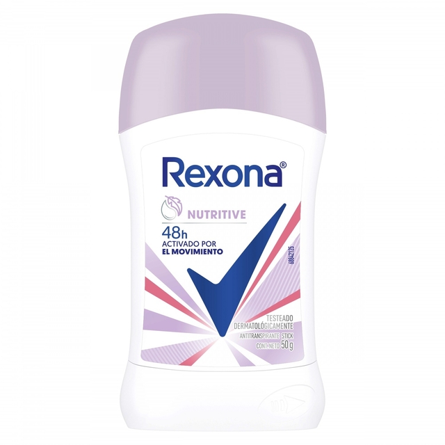 Rexona Desodorante Antitranspirante en Barra Mujer Nutritivo Por 50gr