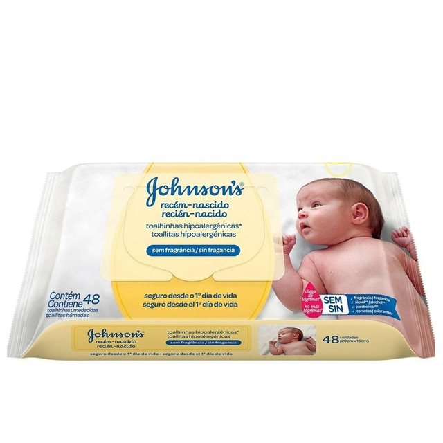 Toallitas Húmedas Recién Nacido Johnson's - Cont 48 unidades