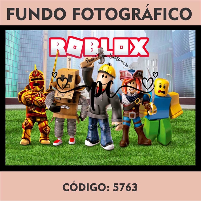 Papel de parede roblox  Compre Produtos Personalizados no Elo7