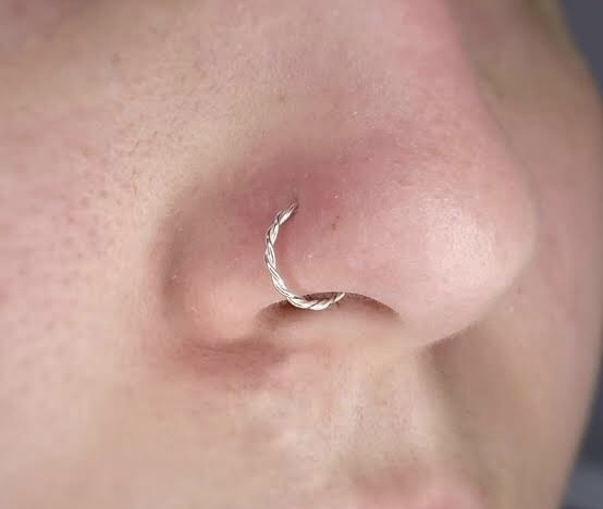 Piercing de nariz argola 8 mm - Das Pratas 925