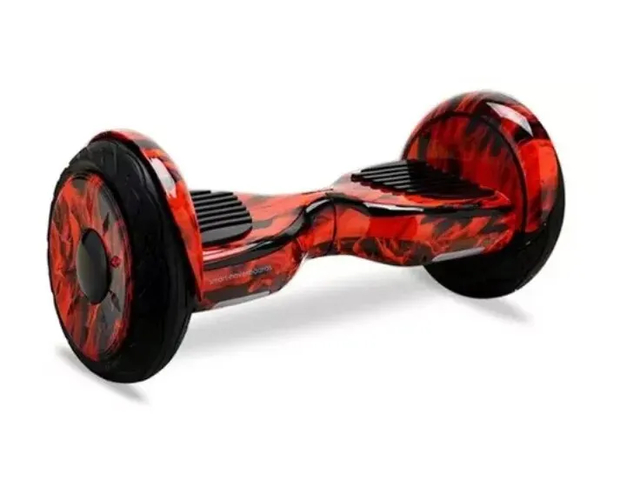 Hoverboard Skate Elétrico 6.5'' Fogo e Água com LED e Bluetooth em