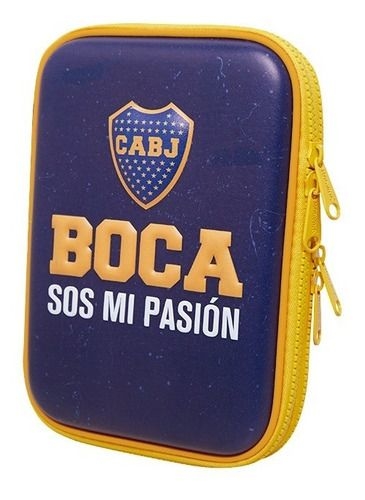Cartuchera Boca Juniors Doble 2 Pisos Mooving