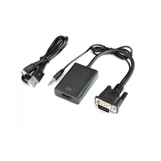 Conversor de Cable VGA a HDMI | Conecta de Notebook O Pc A Monitores y TV